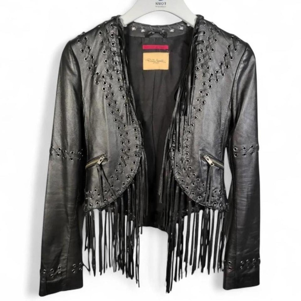 Roberto Cavalli x HM 2007 Fringe Leather Jacket